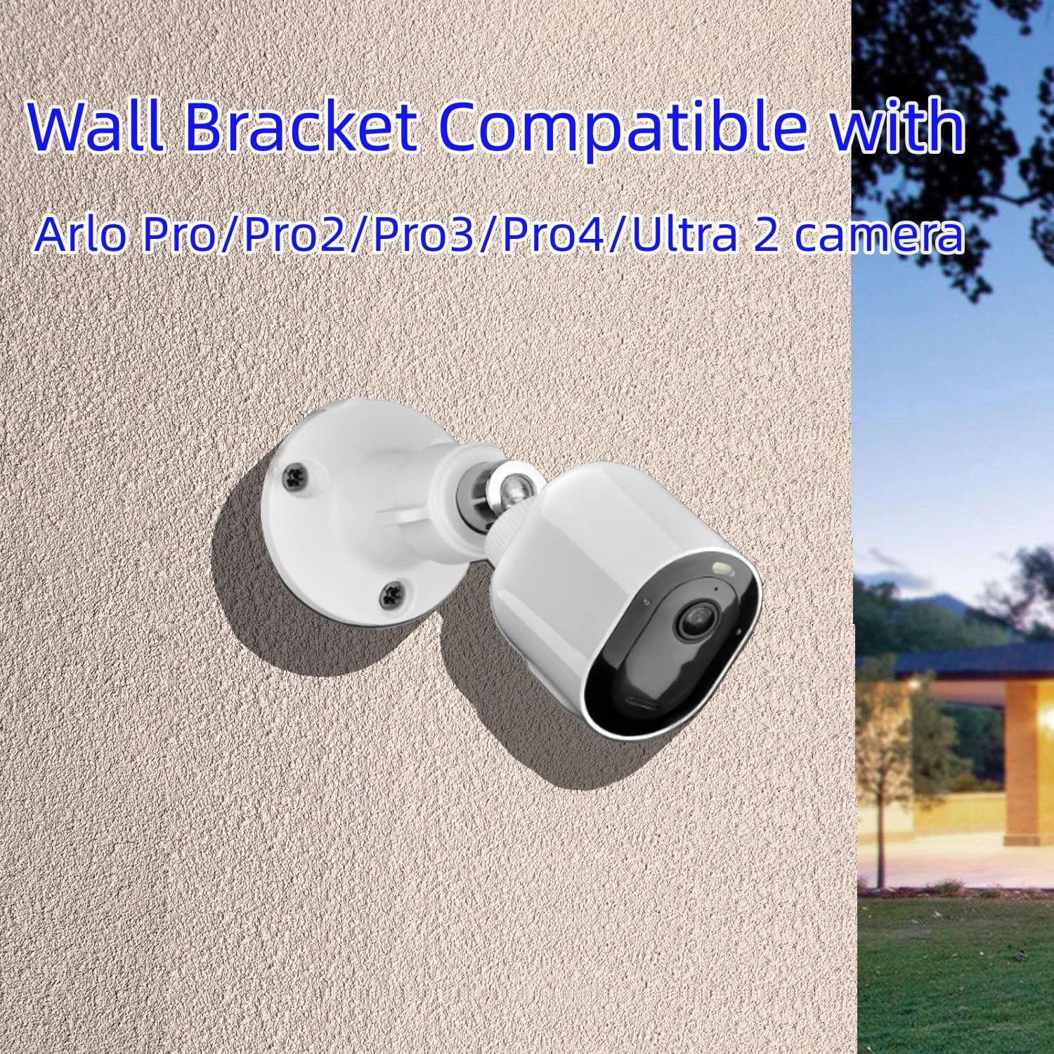 Universal Wall Mount for Arlo & Eufy Cameras – 4 Pack