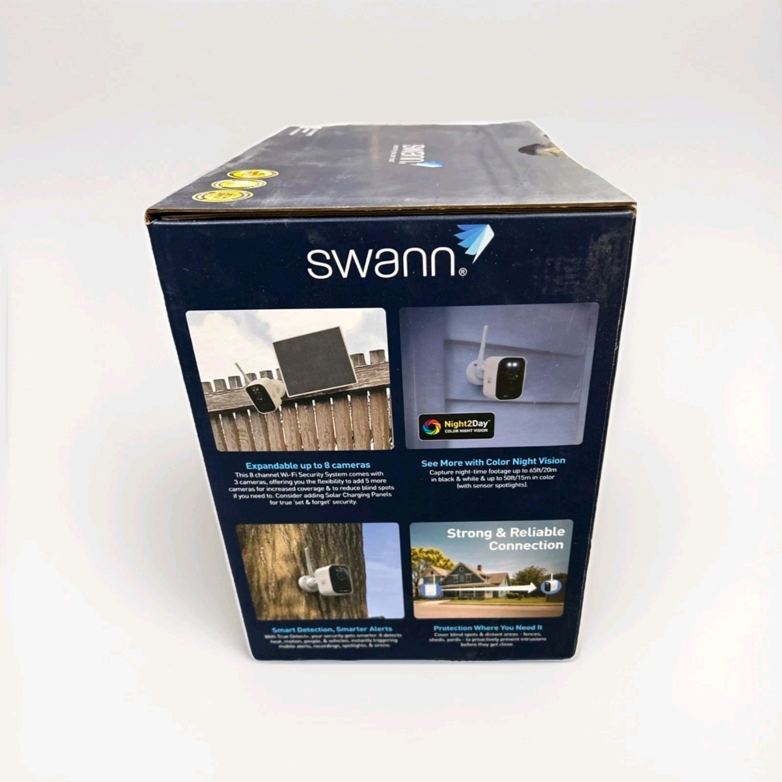 Swann MaxRanger Mini 4K Wireless Security System, 3-Pack
