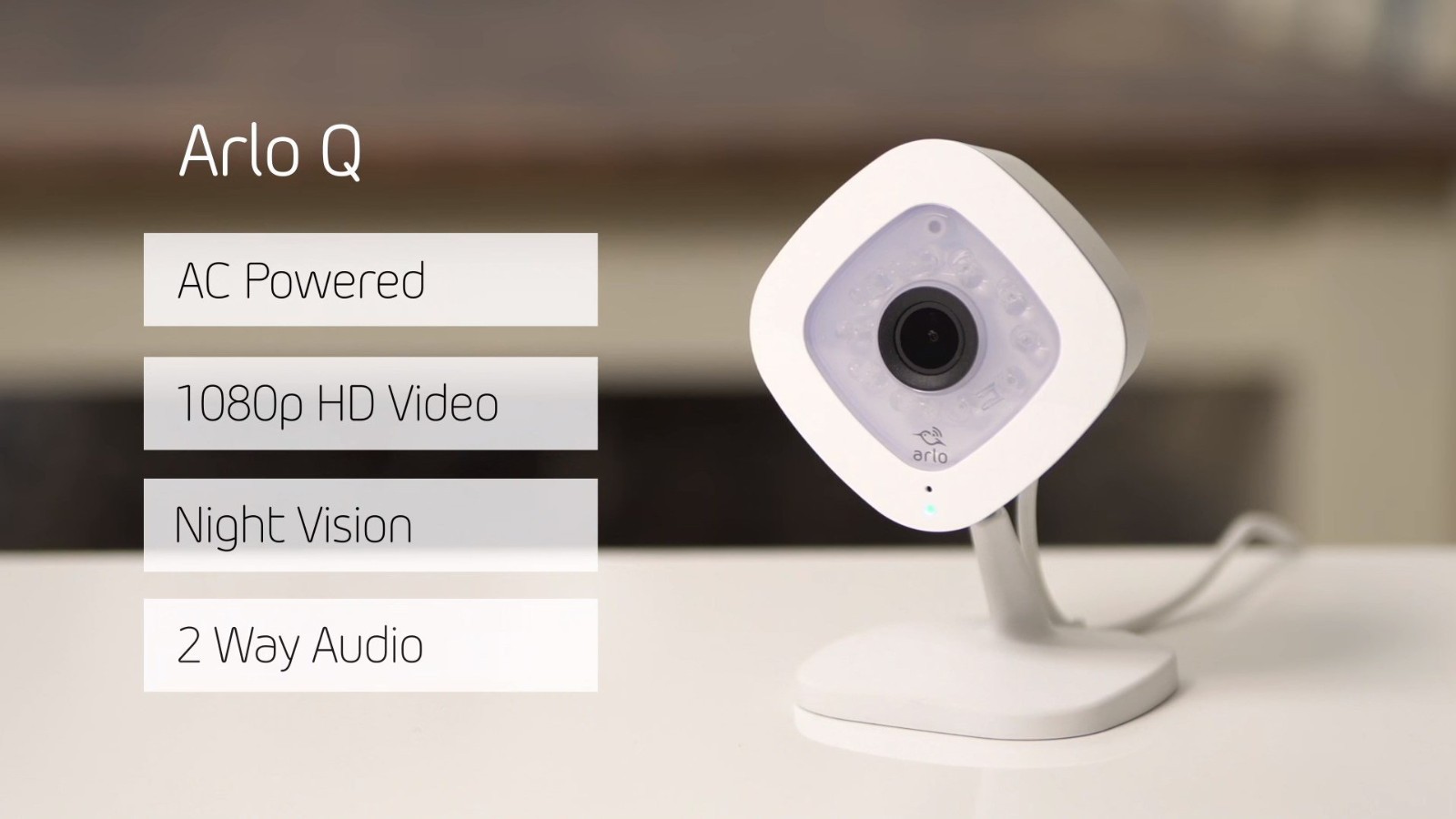 Arlo Q VMC3040-100NAS 1080p HD Wireless Security Camera with Audio