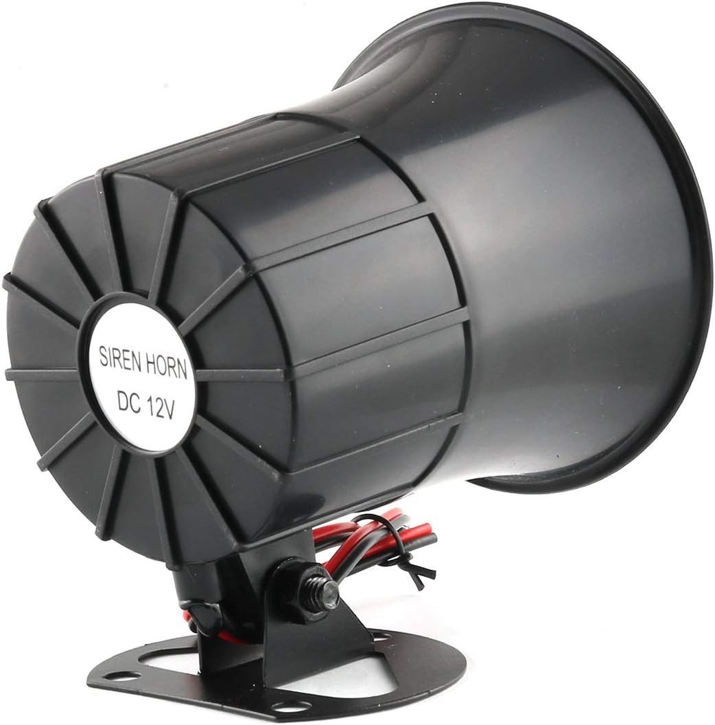 Powerful DC 12V 15W Siren Horn Alarm with Infrared Technology – Durable & Loud