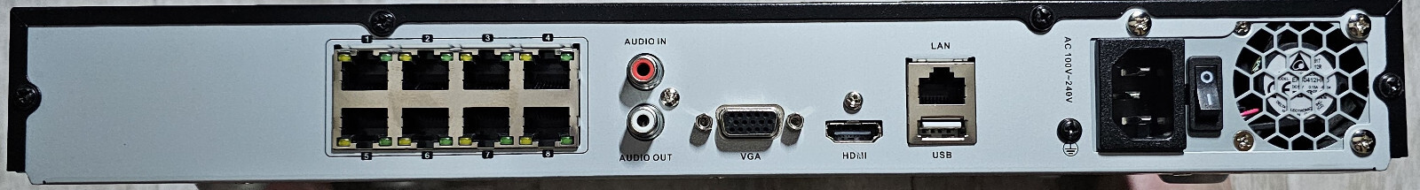 Trendnet TV-NVR408 8 Channel 4K UHD PoE+ NVR with Screws and SATA cables