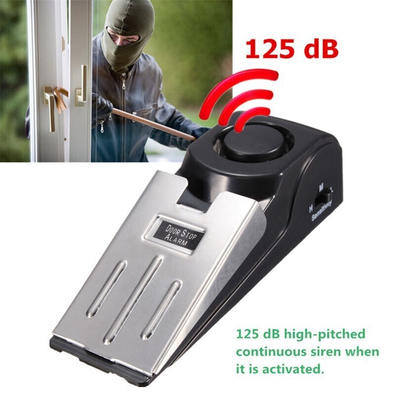 1-5X Portable Anti‑Theft Block Burglar Door Stop Alarm Security System Doorstops