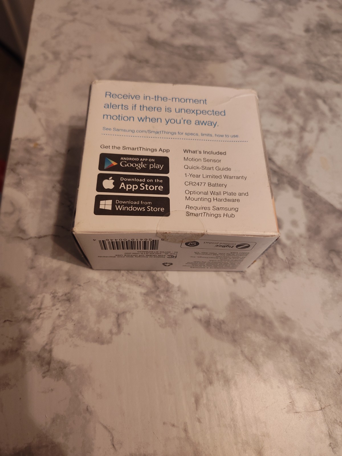Samsung SmartThings Motion Sensor F-IRM-US-2 Open Box New Complete Zigbee