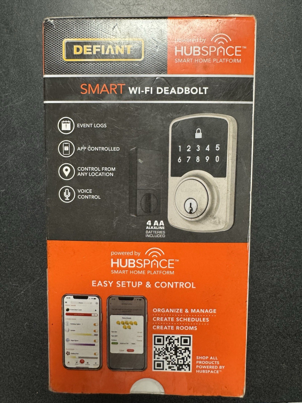 Defiant Smart WiFi Dead Bolt Powered By Hubspace