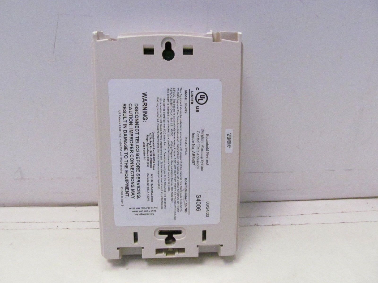 GE NETWORK Multifamily 60-879 Dialog Telephone Interface Module S4006 BN: 57-786