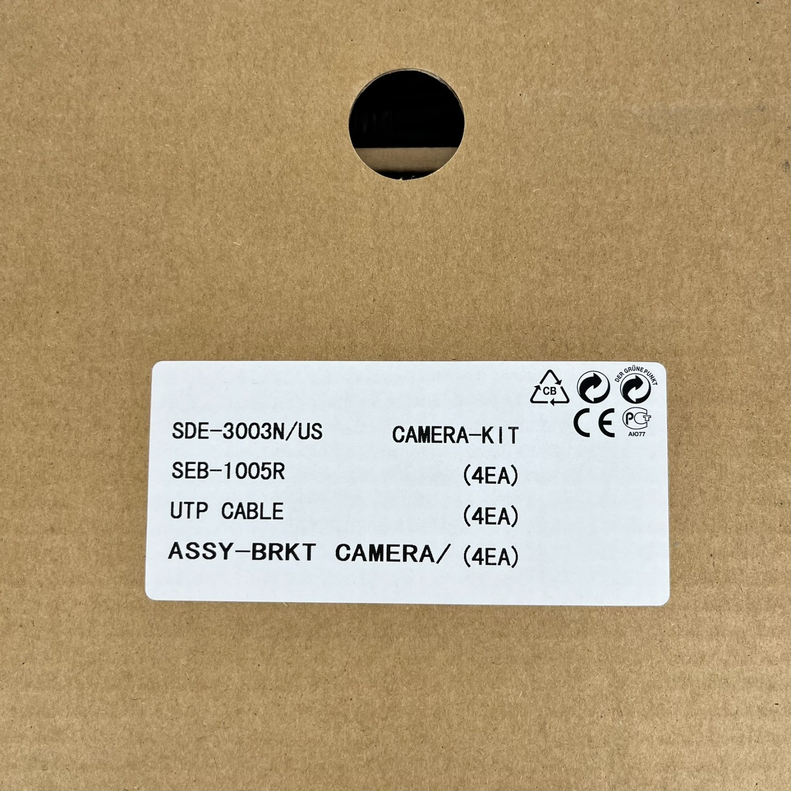 Samsung 4CH Real-Time DVR w/ 4 Hi-Res Cameras 1TB HDD #SDE-3003 New Open Box
