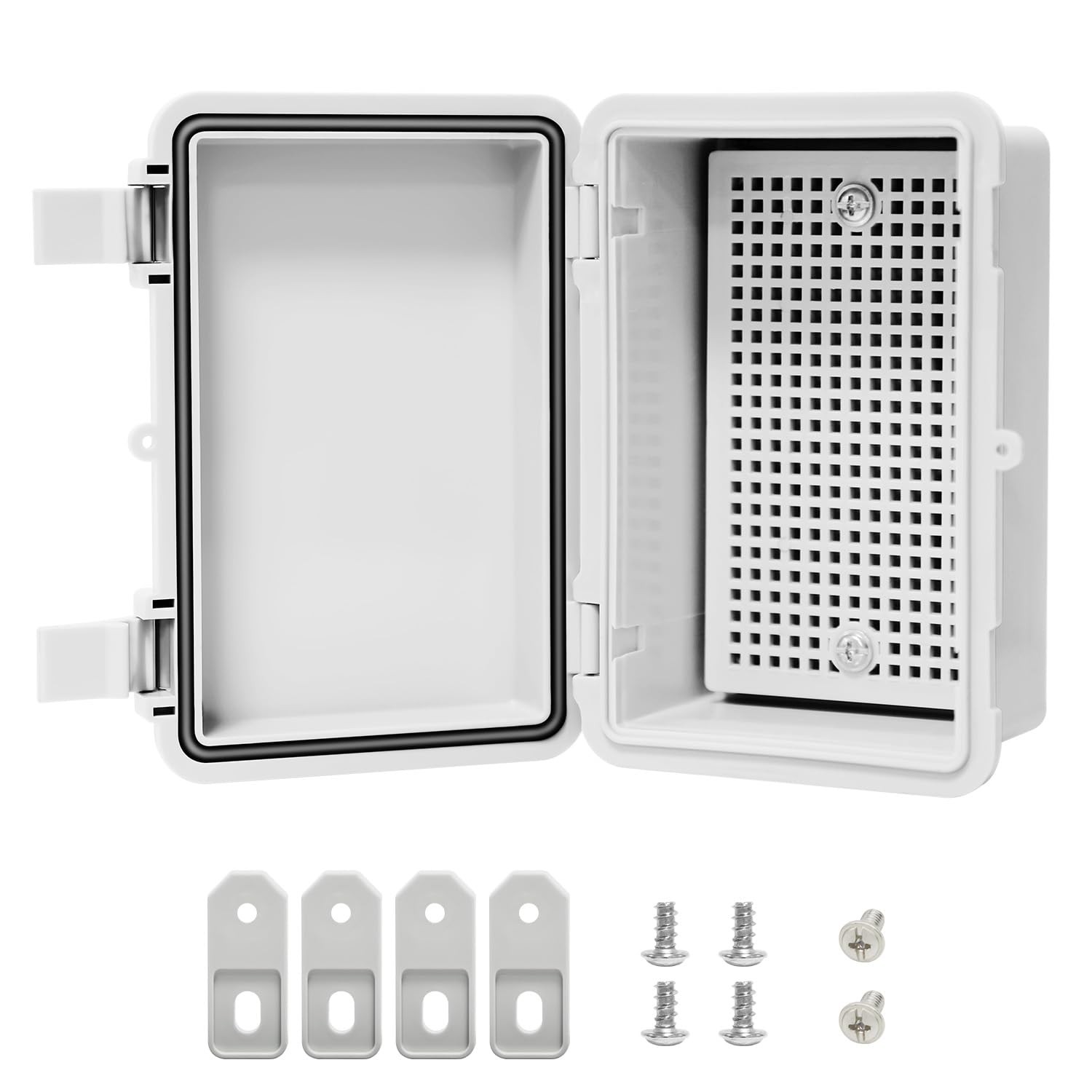 Junction Box, ABS Plastic, 5.9″ x 3.9″x 2.8″ (1pc), Opaque Cover
