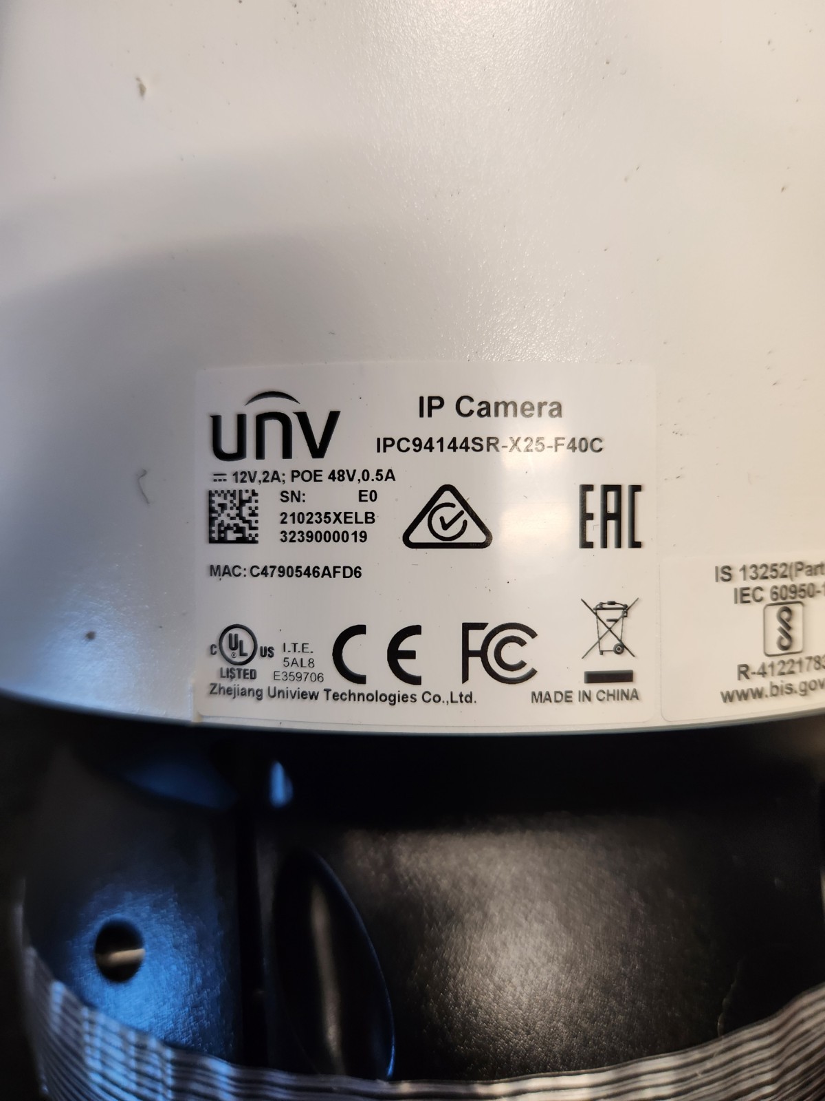 UNIVIEW UNV IPC94144SR-X25-F40C Dual-Lens 4MP POE IP PTZ Camera