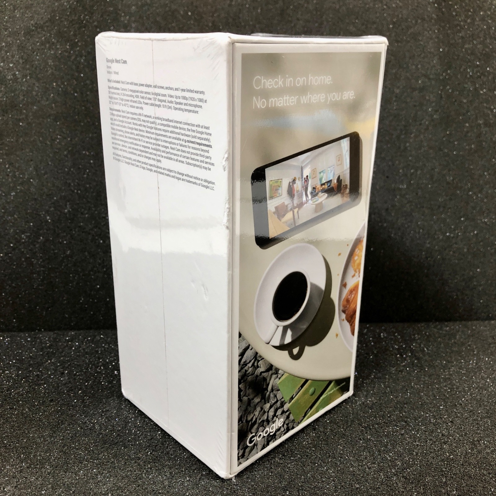 Google Nest Security Cam Indoor 1080p Wired 2nd Gen. GJQ9T (White Snow) SEALED
