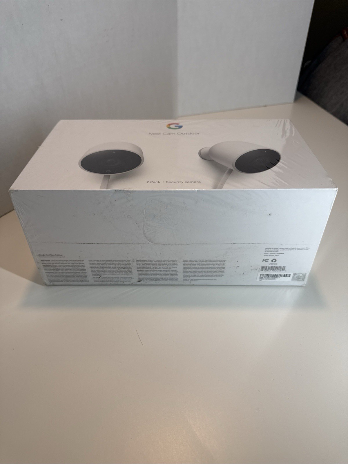 Google Nest Cam Outdoor Smart Security Camera (2-Pack) NC2400ES – Sealed NEW