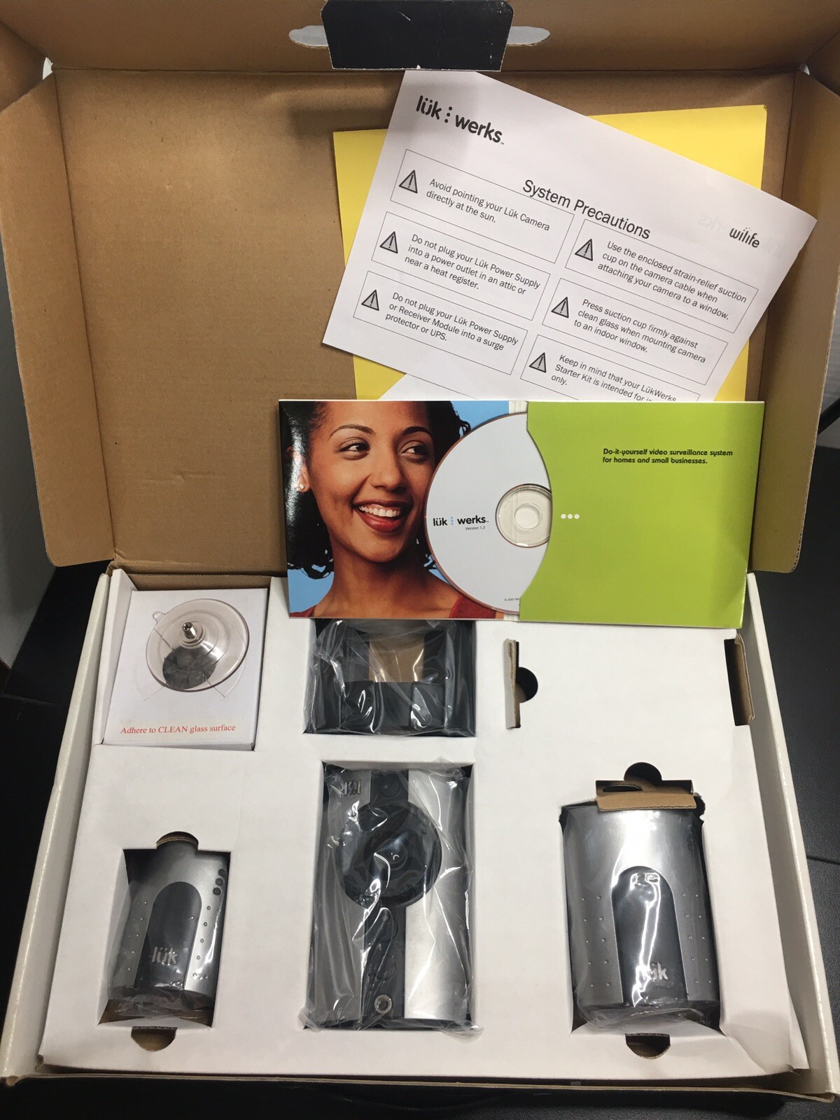Luk Works Digital Video Surveillance System Starter Kit And 2 Add On Cameras