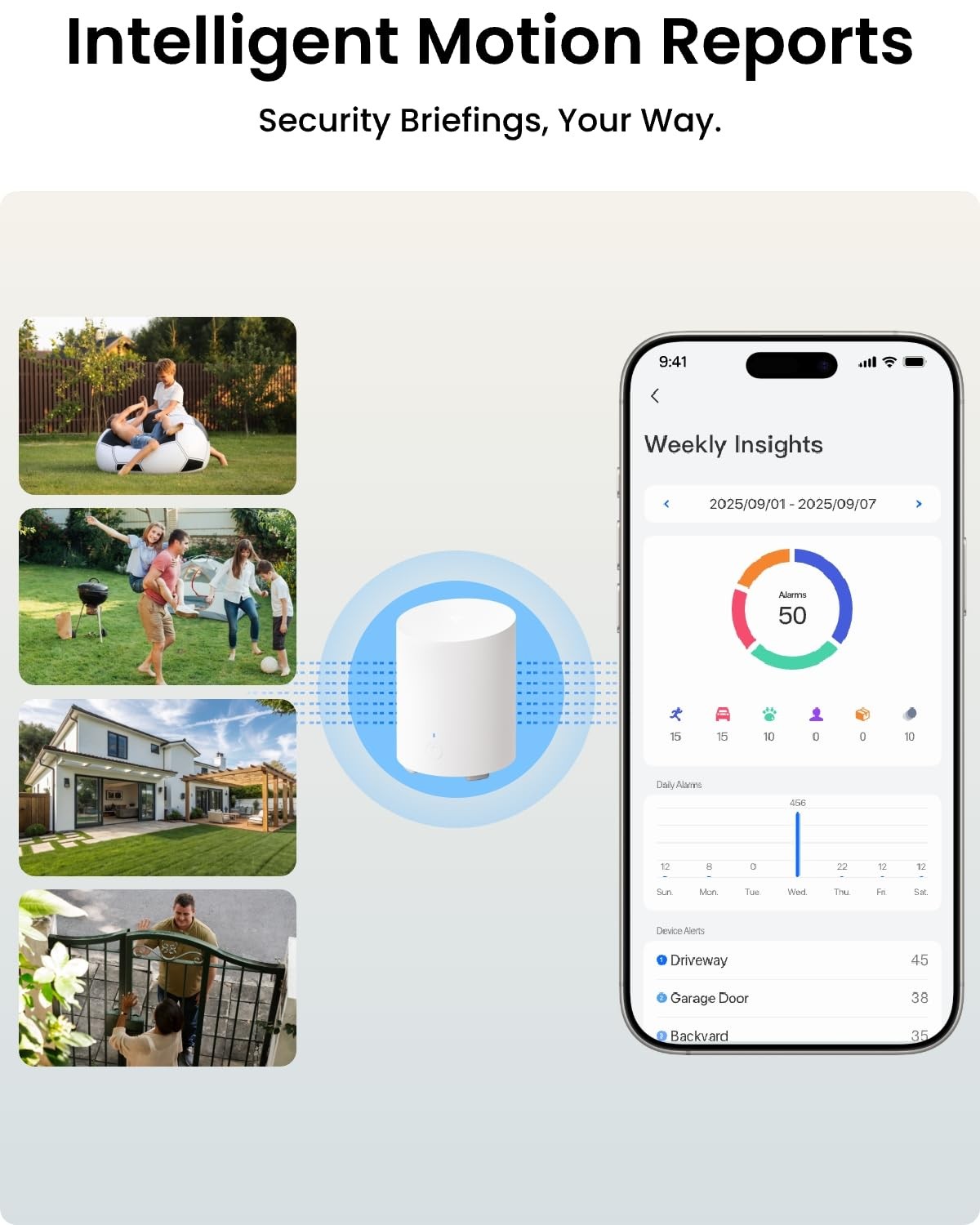 REOLINK Security Cameras Wireless Outdoor, 3K 5MP Dual-Band WiFi 6, White
