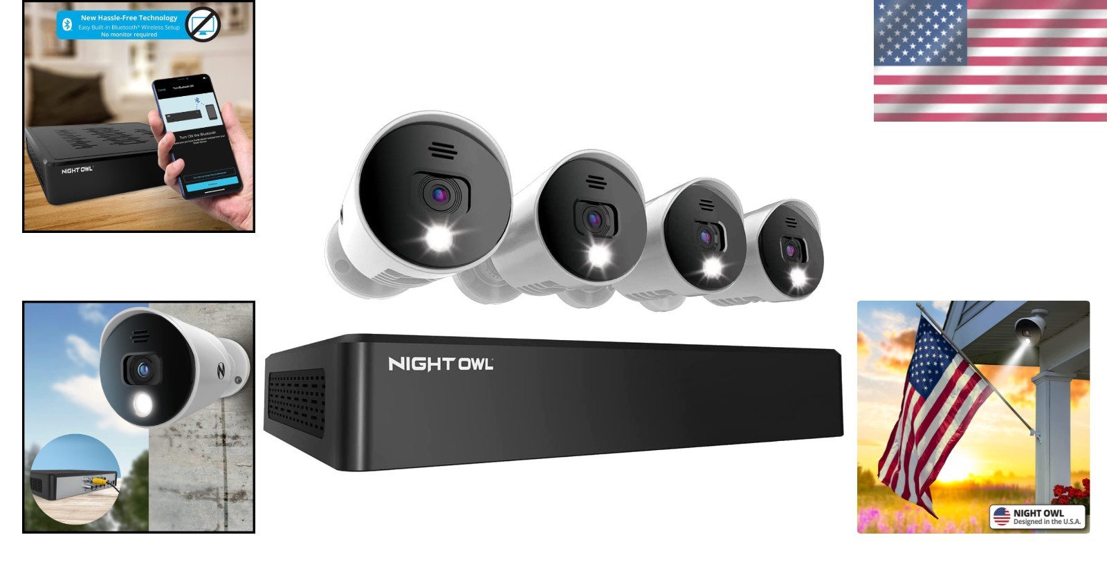 8 Channel 4K Security System with 4 Wired Cameras & 1TB DVR for Ultimate Safety