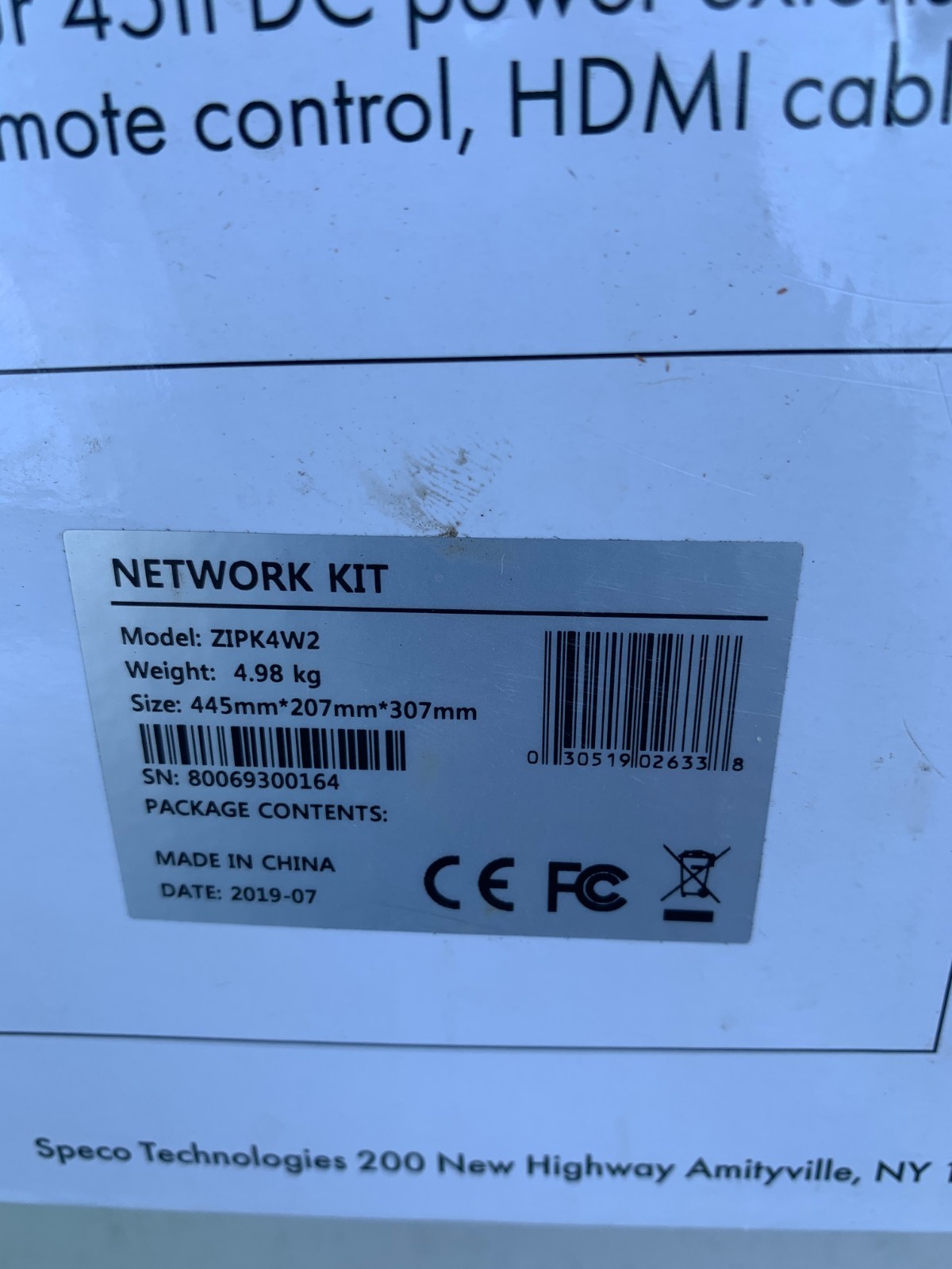 Speco 4-Channel Wireless NVR 1TB HDD & 4 2MP Outdoor Wireless Cameras ZIPK4W2