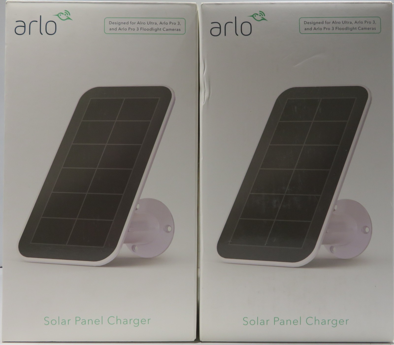 NEW 2 Pack Arlo Solar Panel Charger for Ultra, Pro 3 & Pro 3 Floodlight VMA5600