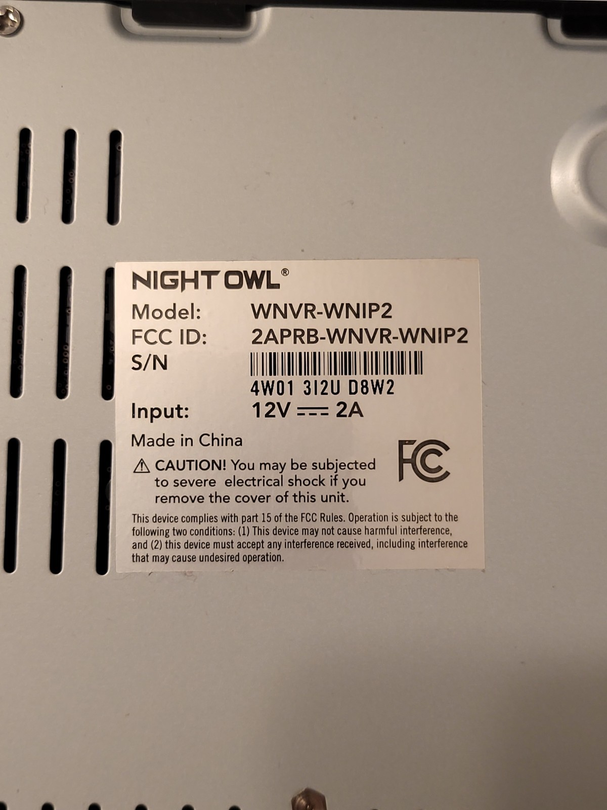 Night Owl NVR 10-Channel 1080P Wi-Fi 1TB WNVR-WNIP2 NEW Open Box w/Accessories
