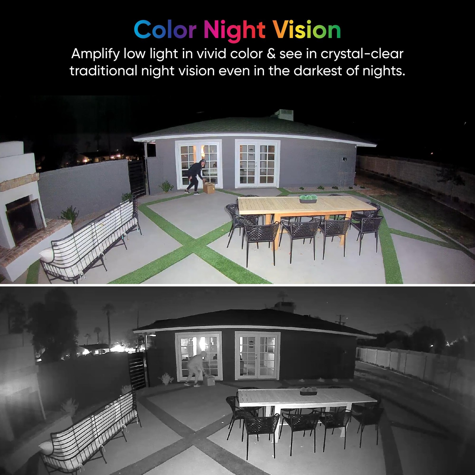 WYZE Floodlight Camera v2, Security Outdoor, 2K HD (Pack of 1), White