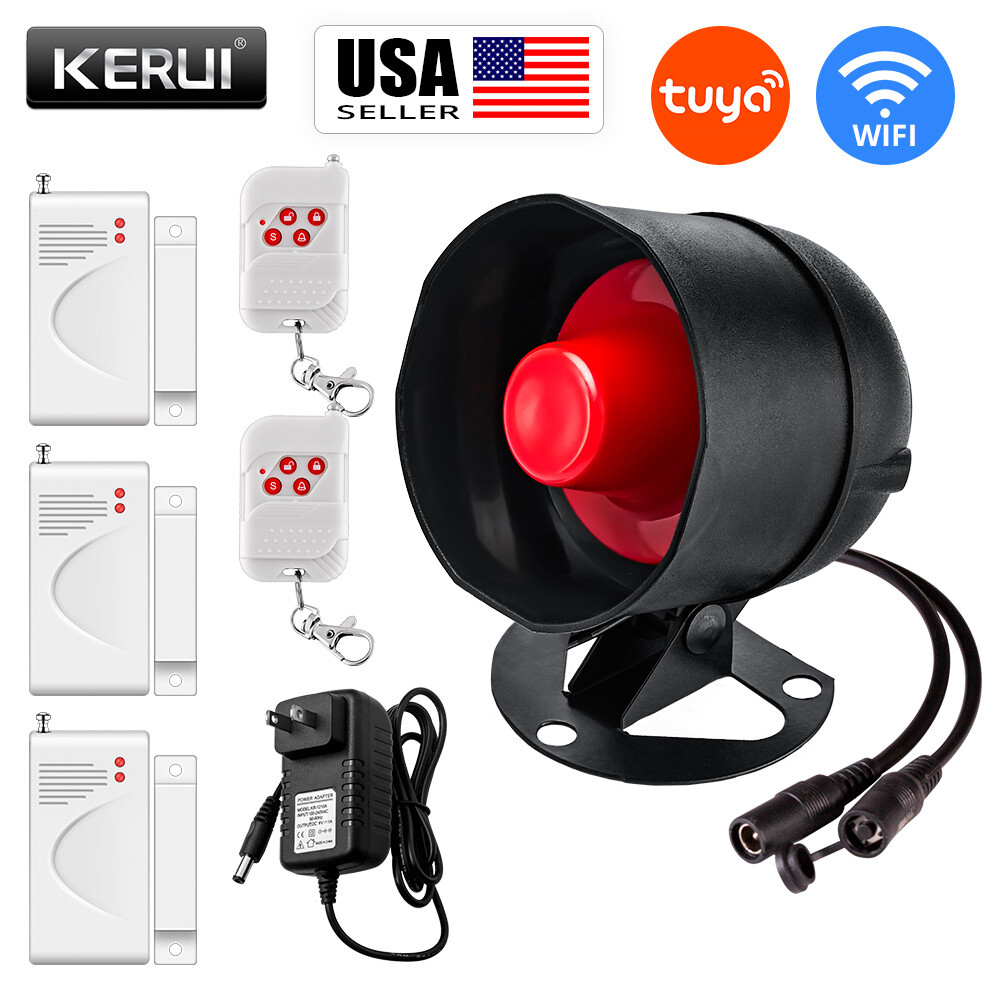 KERUI Wireless WiFi Alarm System Siren Smart Home Security Burglar Tuya APP Kit