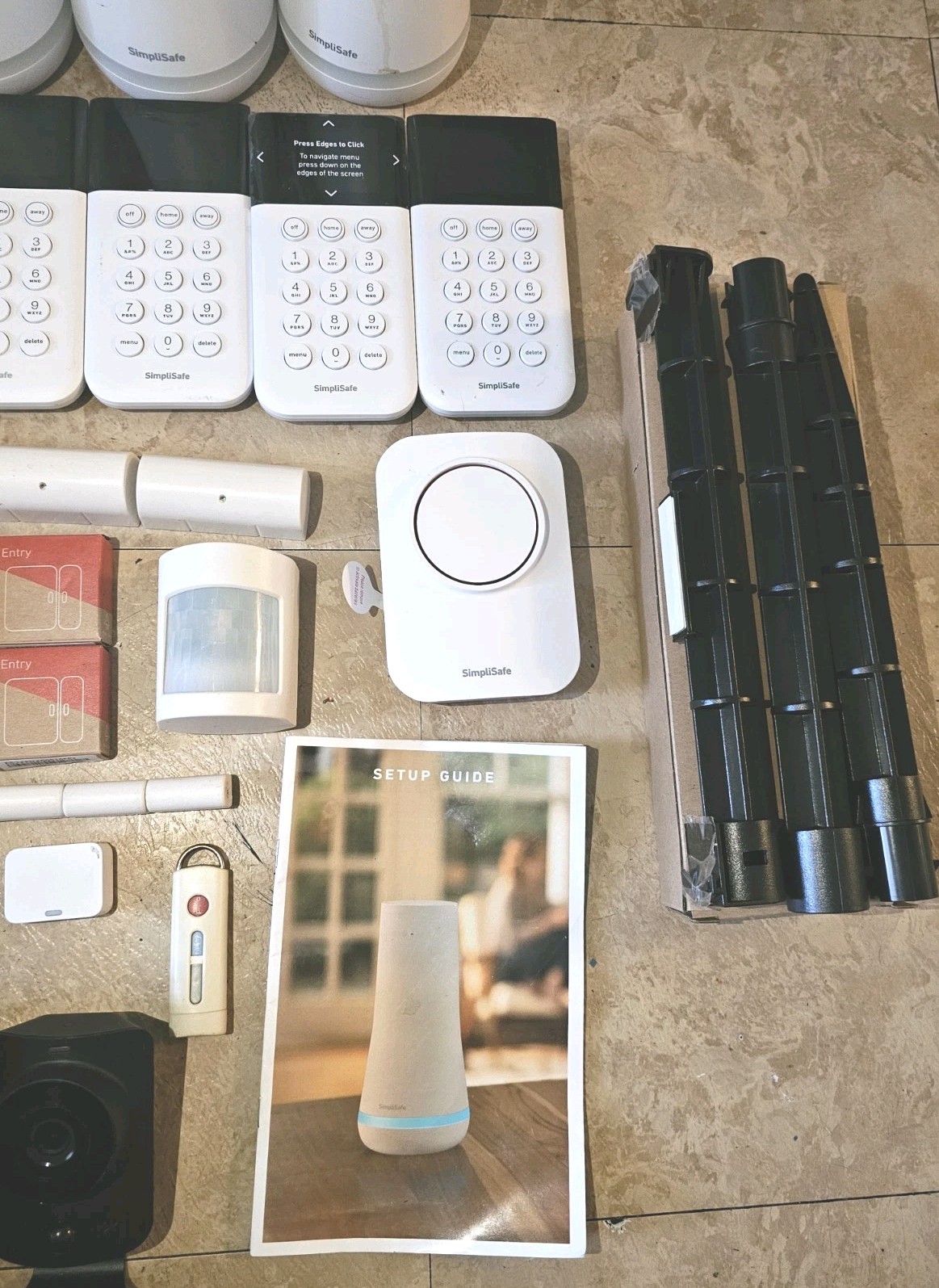 SimpliSafe Security System 25+ pc Lot Base Keypad Motion Sensors Towers Camera