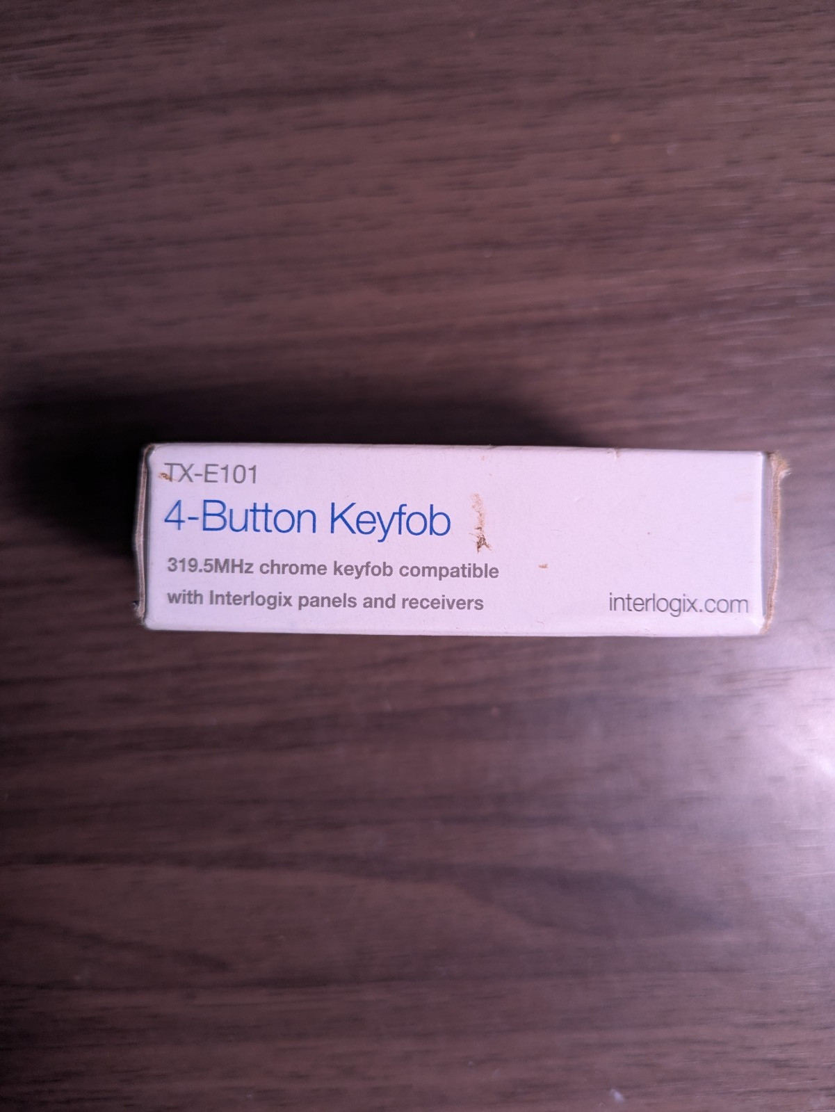 New – TX-E101 Interlogix 4-Button Keyfob for 319.5 Mhz