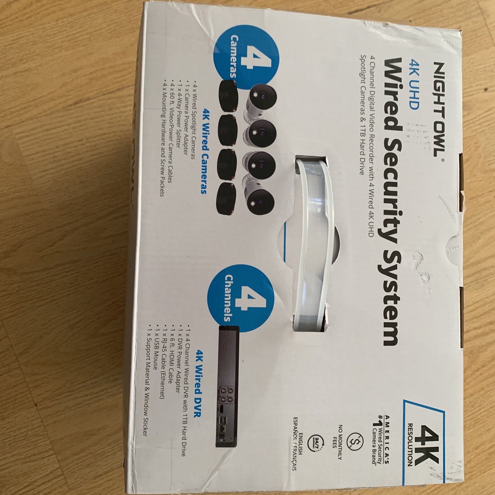 Night Owl 4K UHD Wired Security System 4- Channel Digital Video Recorder 1TB HD