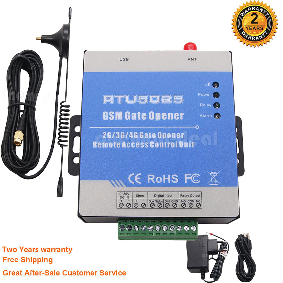 SZ RTU5025 GSM SMS 3G Gate Opener Operator Sliding Garage Door Remote Controller