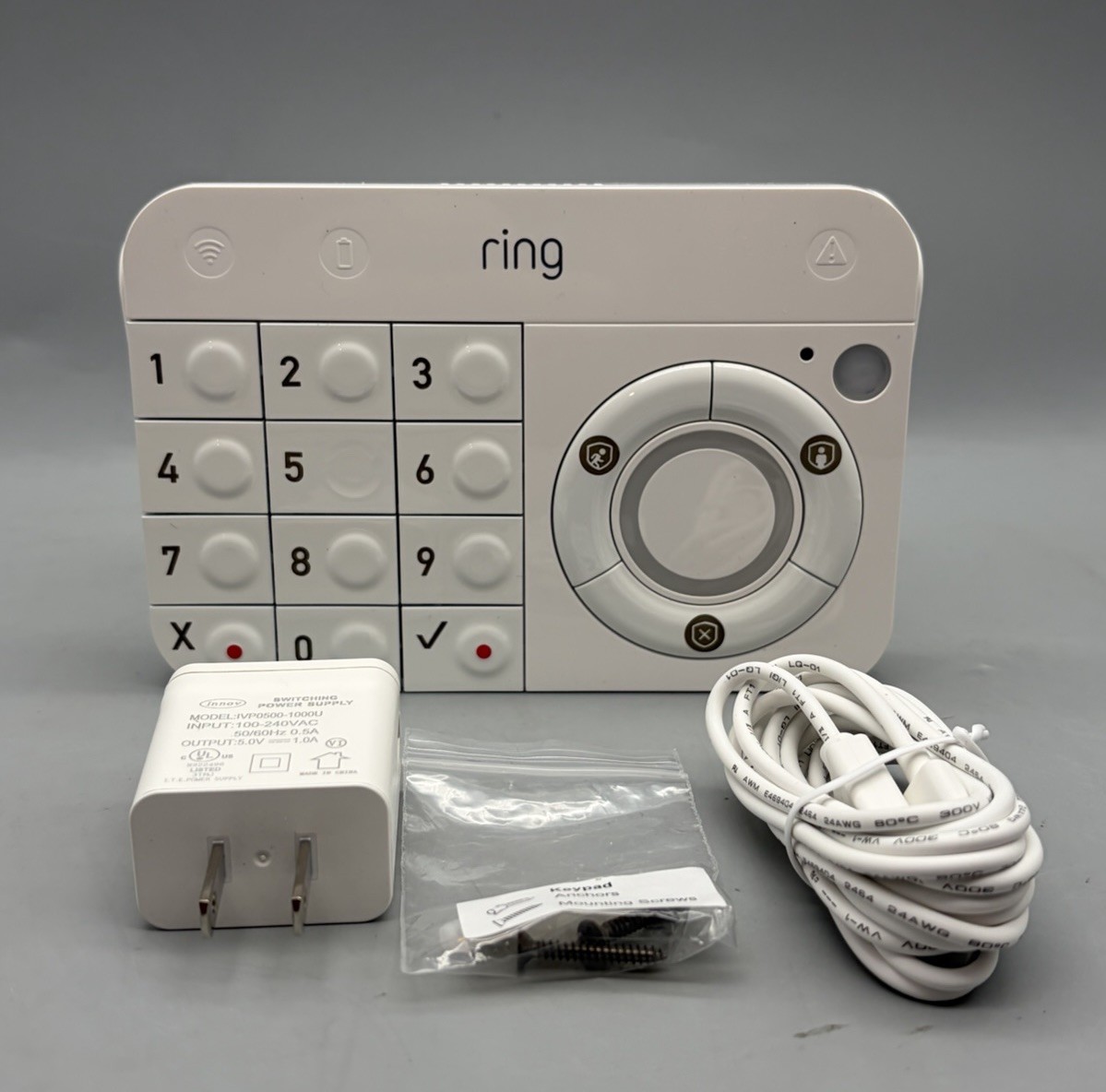Ring Alarm Keypad (1st Gen) with Power Adapter Supply (4AK1S7-0EN0)