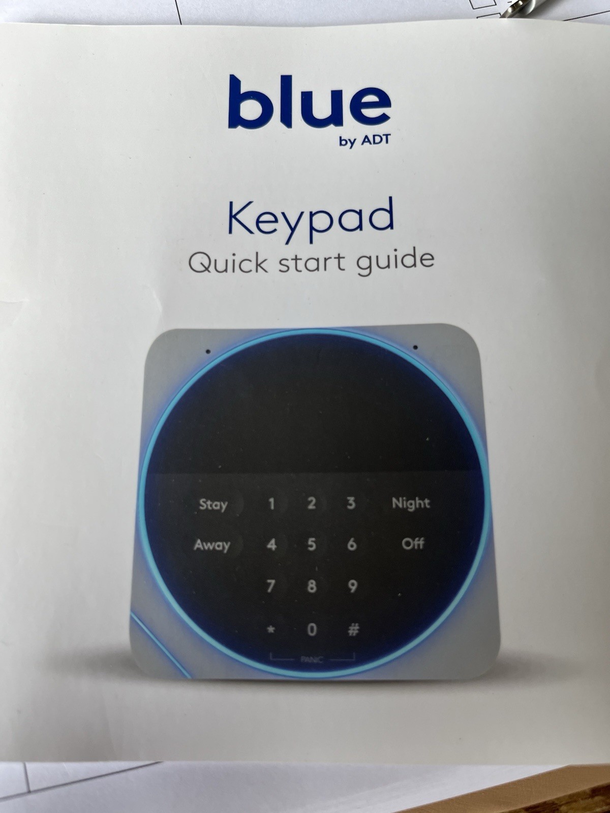Blue by ADT Smart Home Hub W/cord And Keypad Both W/Manuals