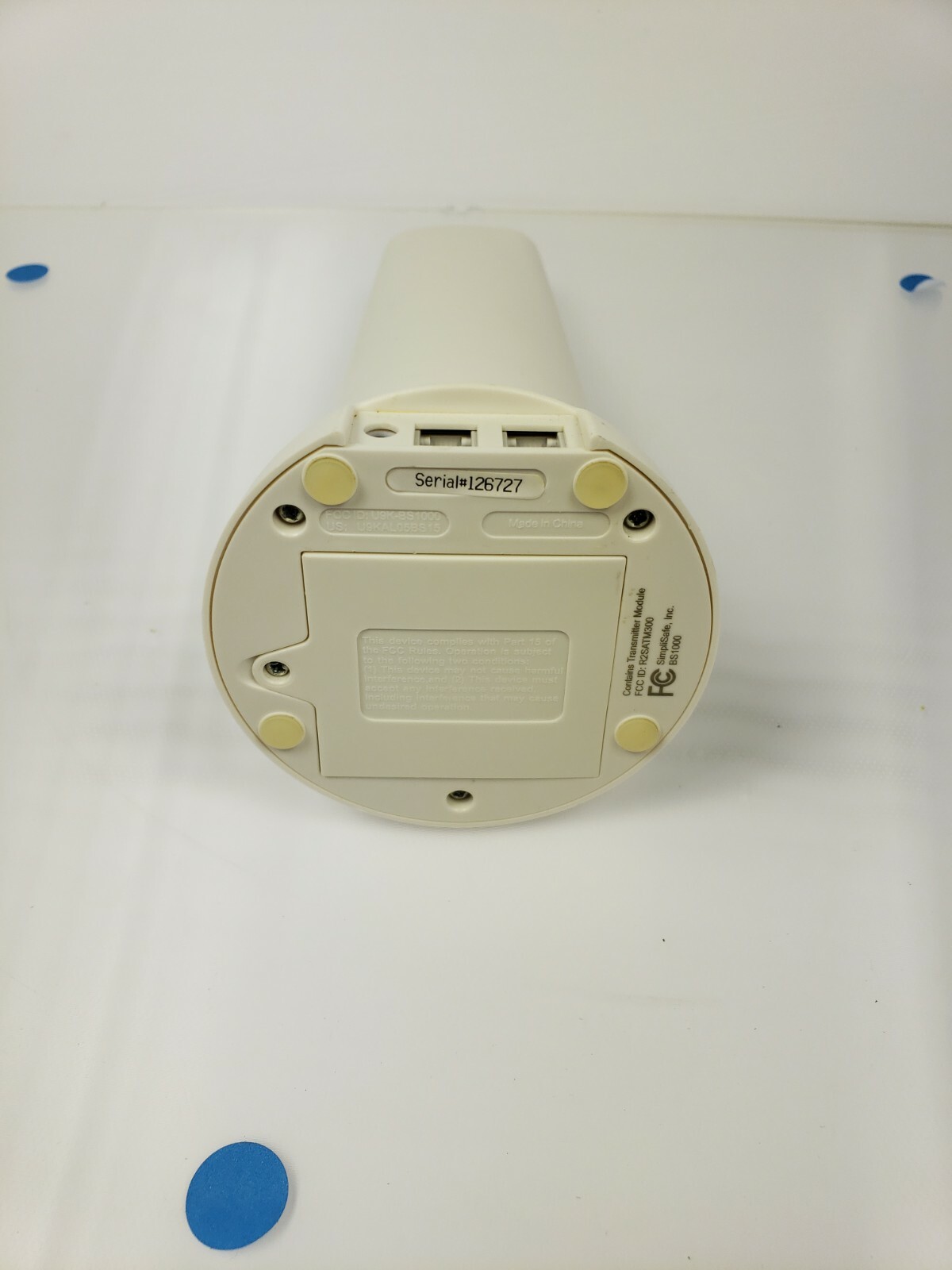 SimpliSafe White 10 1/2″ Base Station Transmitter Module BS1000 NO Charger