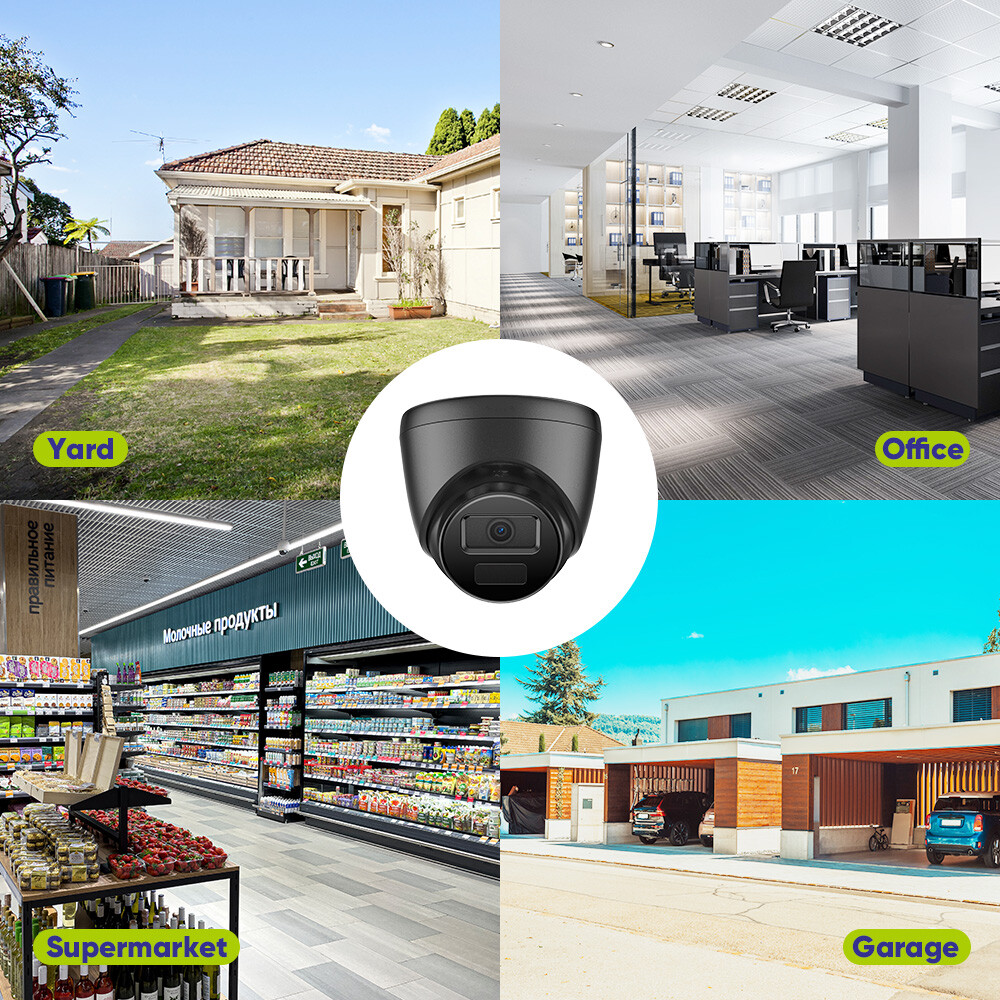 SANNCE 4pcs HD 1080P Outdoor Security Camera 2MP Video Dome CCTV IR Night Vision