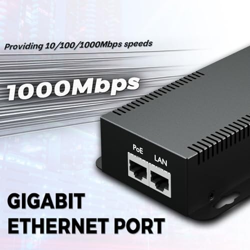 Gigabit PoE Splitter, 24V/2.96A, IEEE802.3 af/at/bt Compliant, 24.0 Volts (DC)