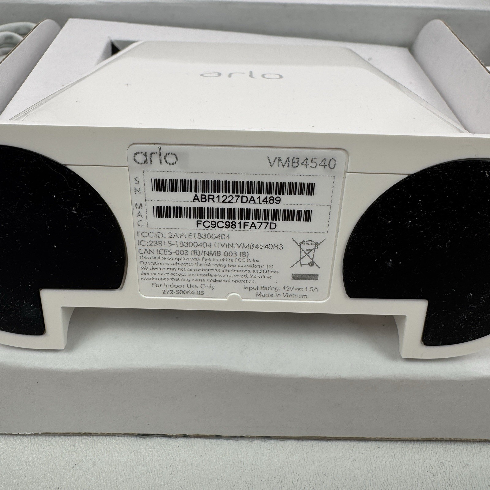 Arlo Pro SmartHub white VMB4540-100NAS VMB4540-100NAR