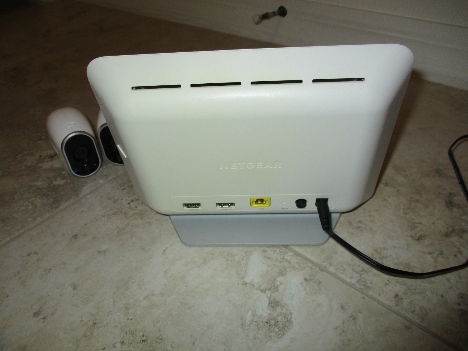Netgear Arlo VMS3430 Security Camera System-base station and 1 cameras–VMC 3030