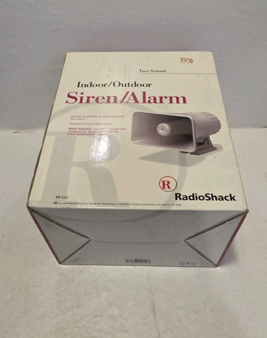  RadioShack Indoor/Outdoor, Siren/Alarm (Model 49-522)
