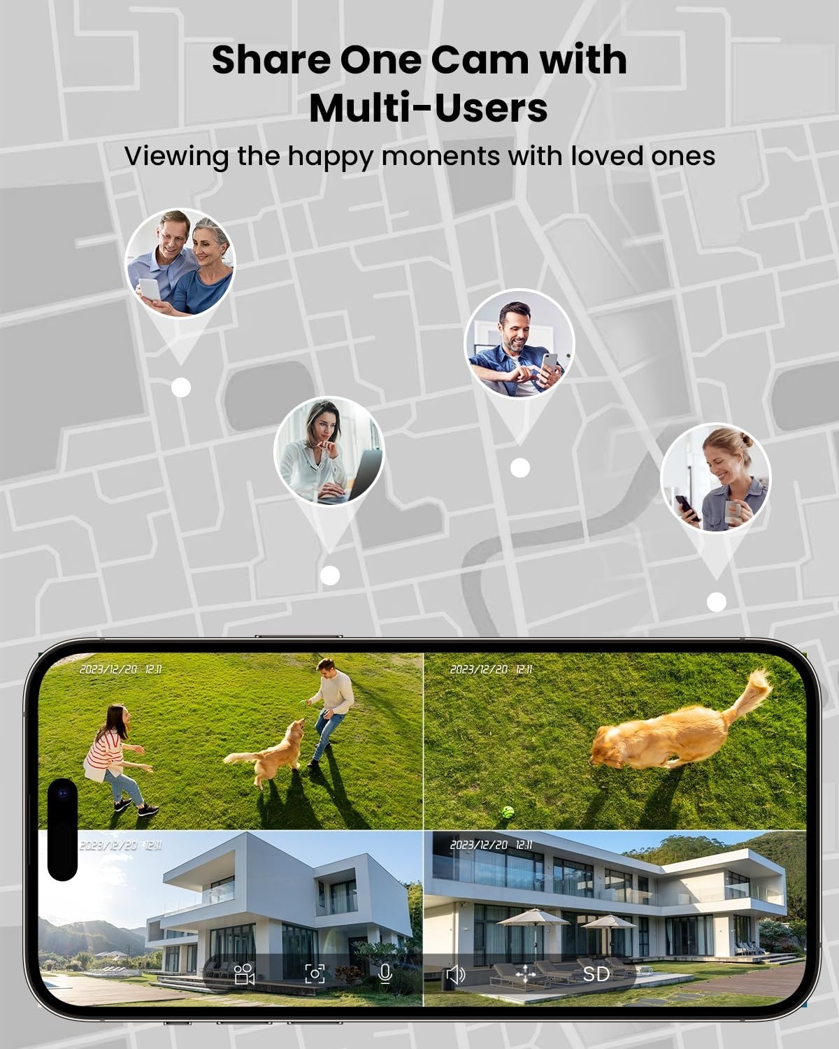 ieGeek Wireless Solar Security Camera 2K PTZ Color Night Vision