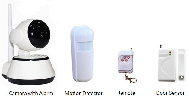 Complete Smart Security Alarm System with Camera + Remote Sensors + Siren