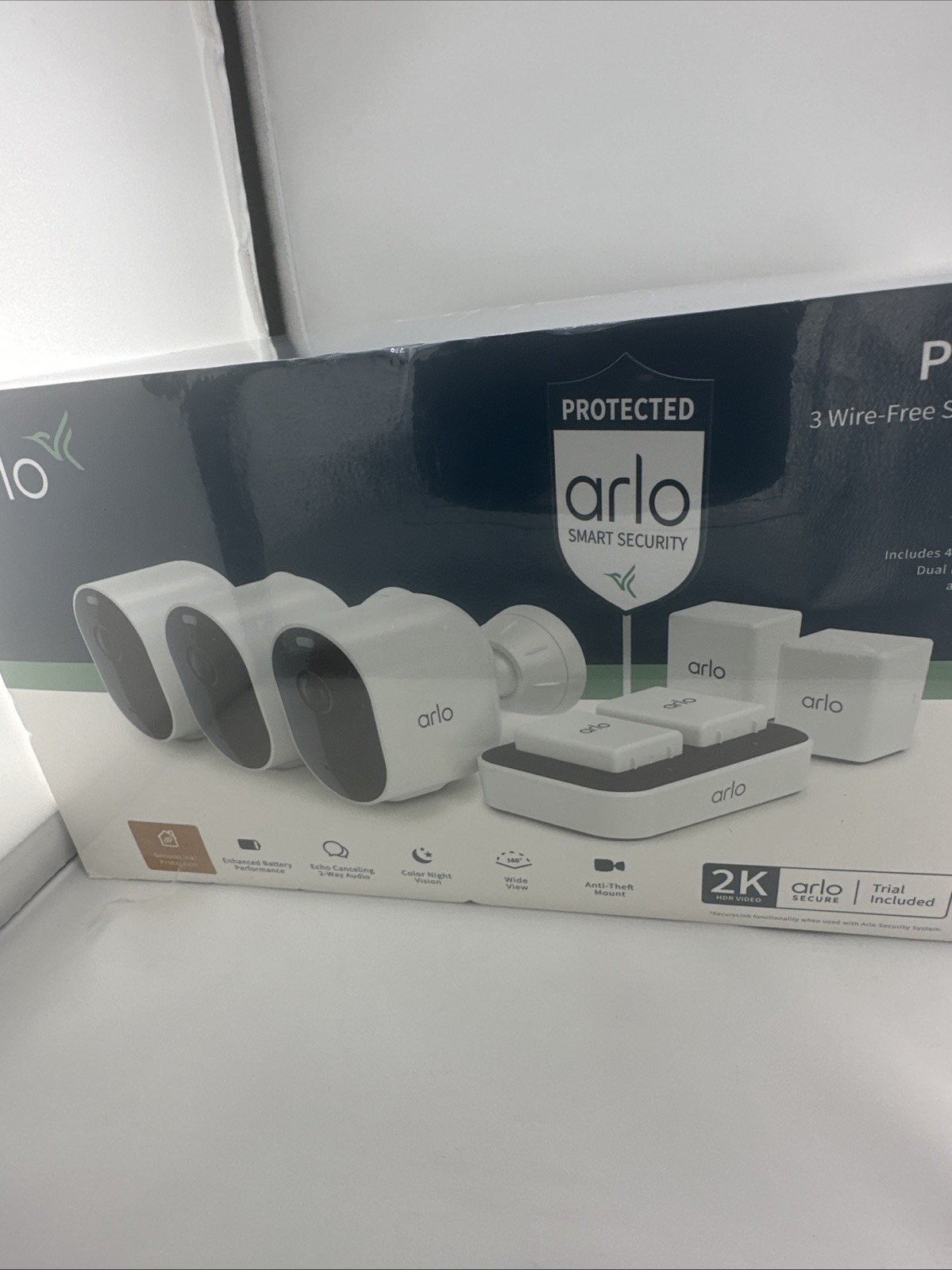 Arlo Pro 5S 2K Security Bundle with 3 Wireless Spotlight Cameras – White..