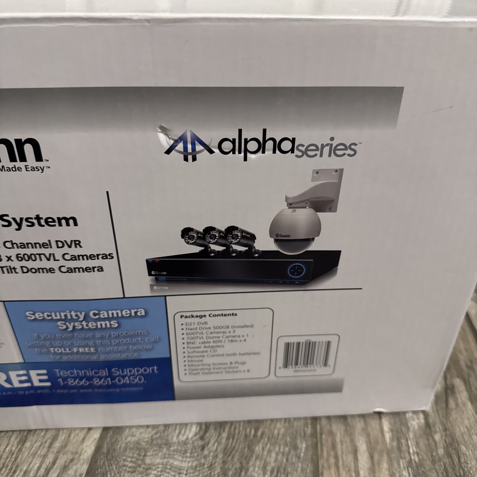 Swann Alpha Series D21 8-Channel Dvr 500gb HDD Security Camera With 700TVL