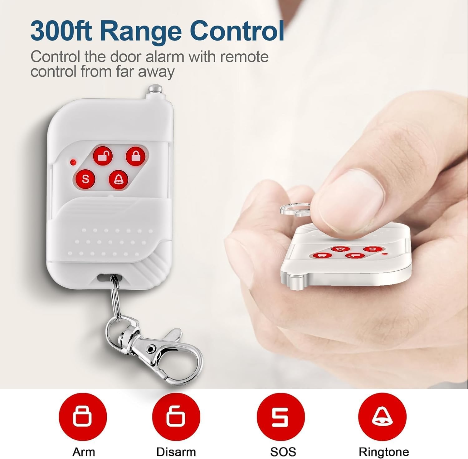 WiFi Alarm Home Security System 120dB Alarm System Motion Sensor Remote Control