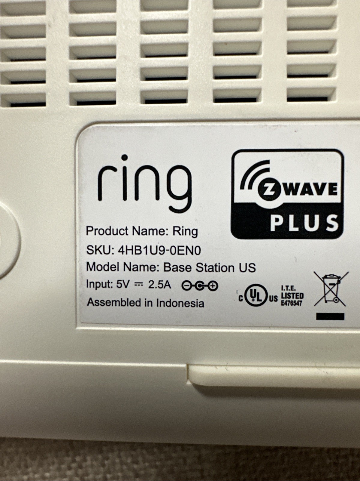 Ring Alarm 2nd Gen Base Station Keypad 2 Contact Sensors Z-Wave Plus Tested