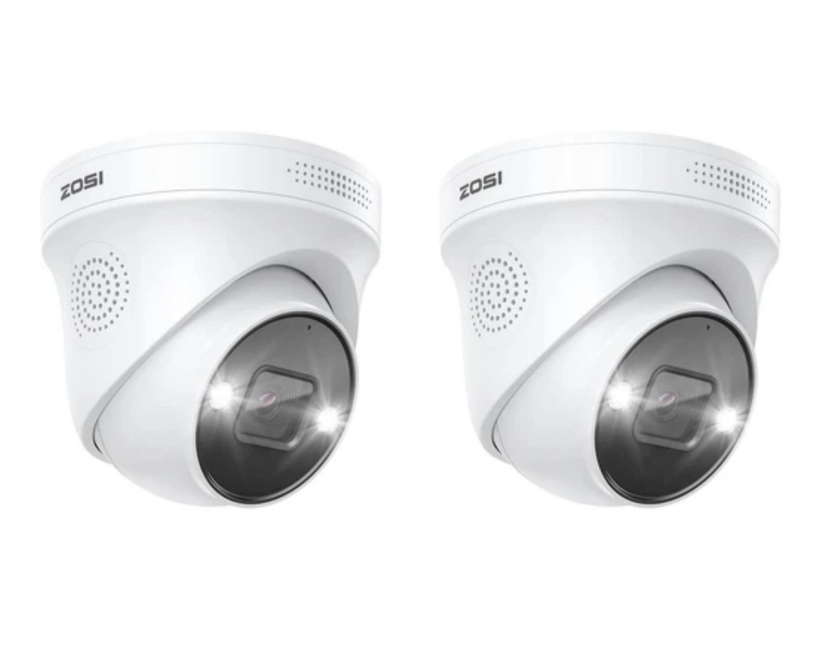 ZOSI 3K 5MP Dome Add on IP POE Security Camera Person Vehicle Detect 2 Way Audio