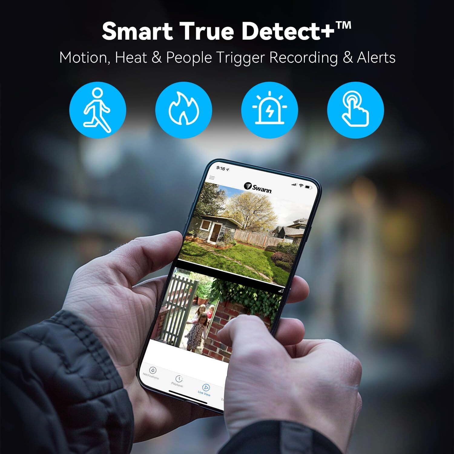 Swann Buddy4K UHD Wireless Video Doorbell & Chime Ultra-Wide 165° View Smart