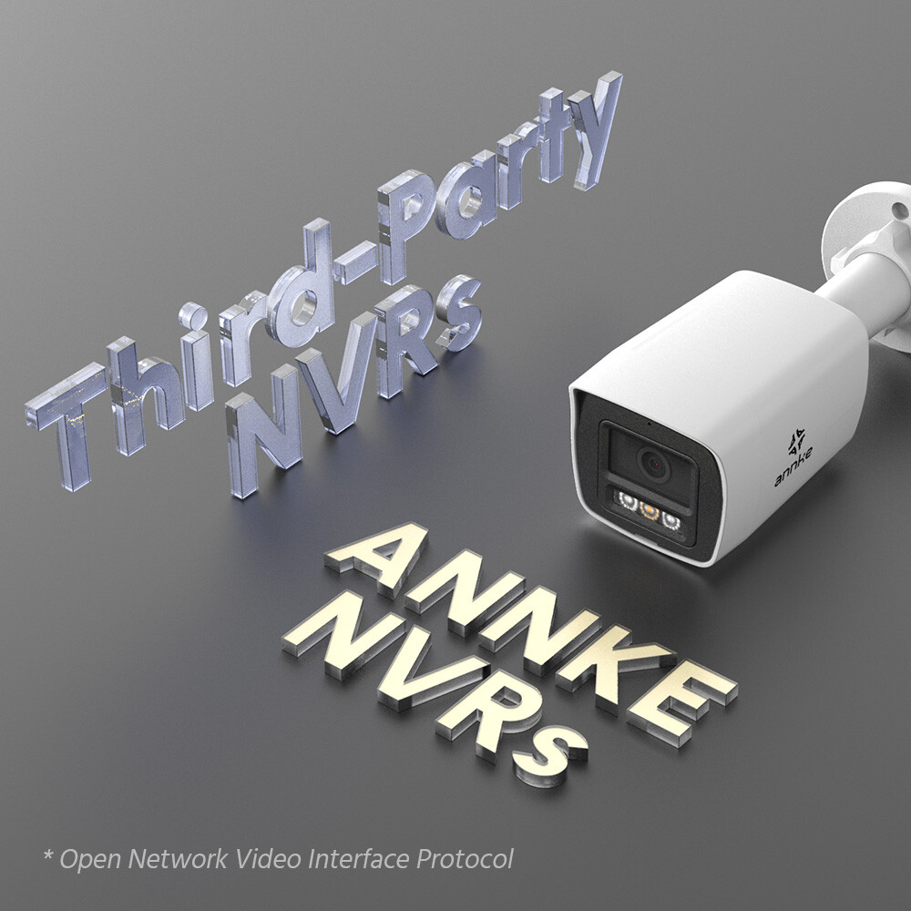 ANNKE 3K PoE Security IP Camera Two Way Audio Outdoor Color Night IP67 AI Motion