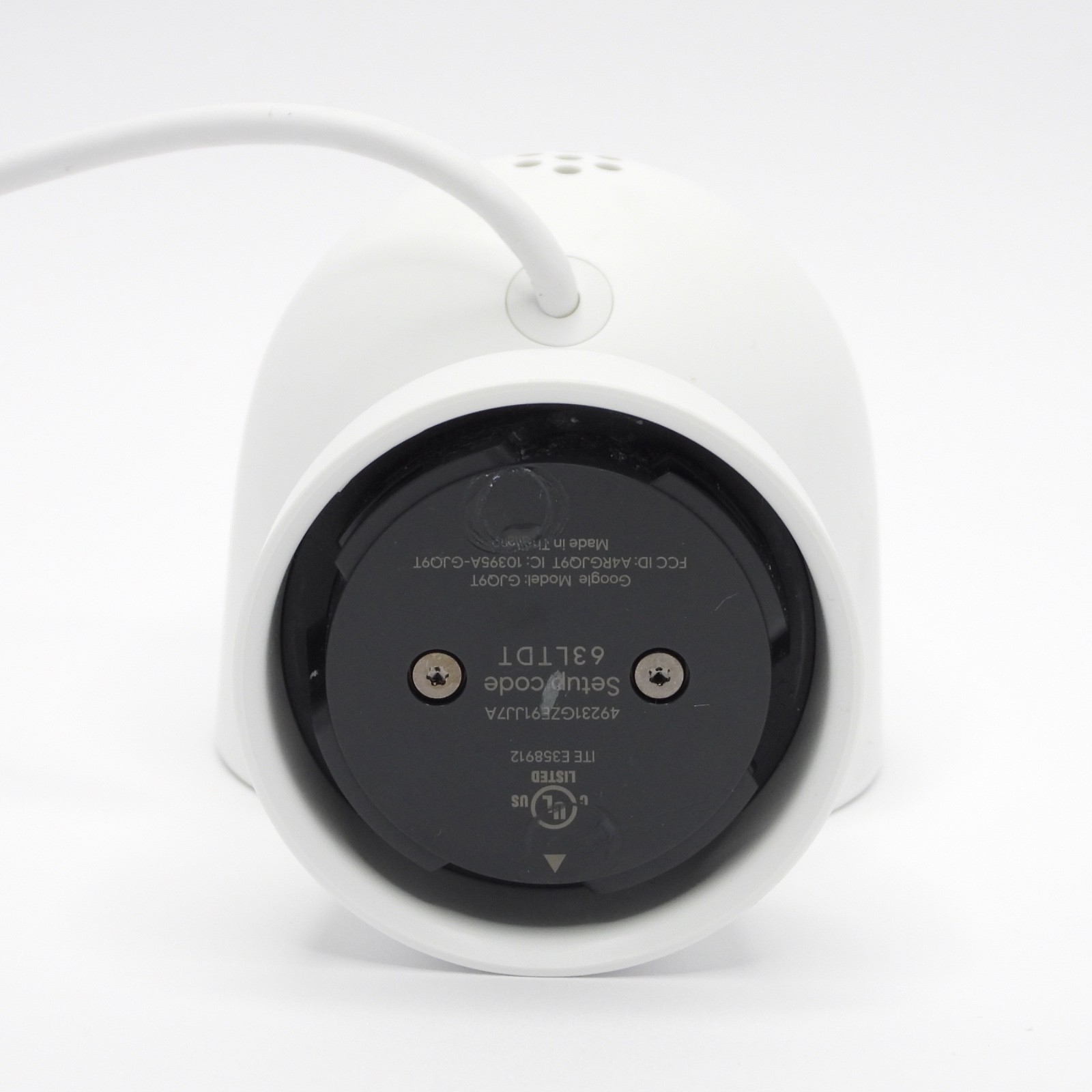 Google Nest Security Cam Indoor 1080p Wired 2nd Gen. GJQ9T (White Snow)