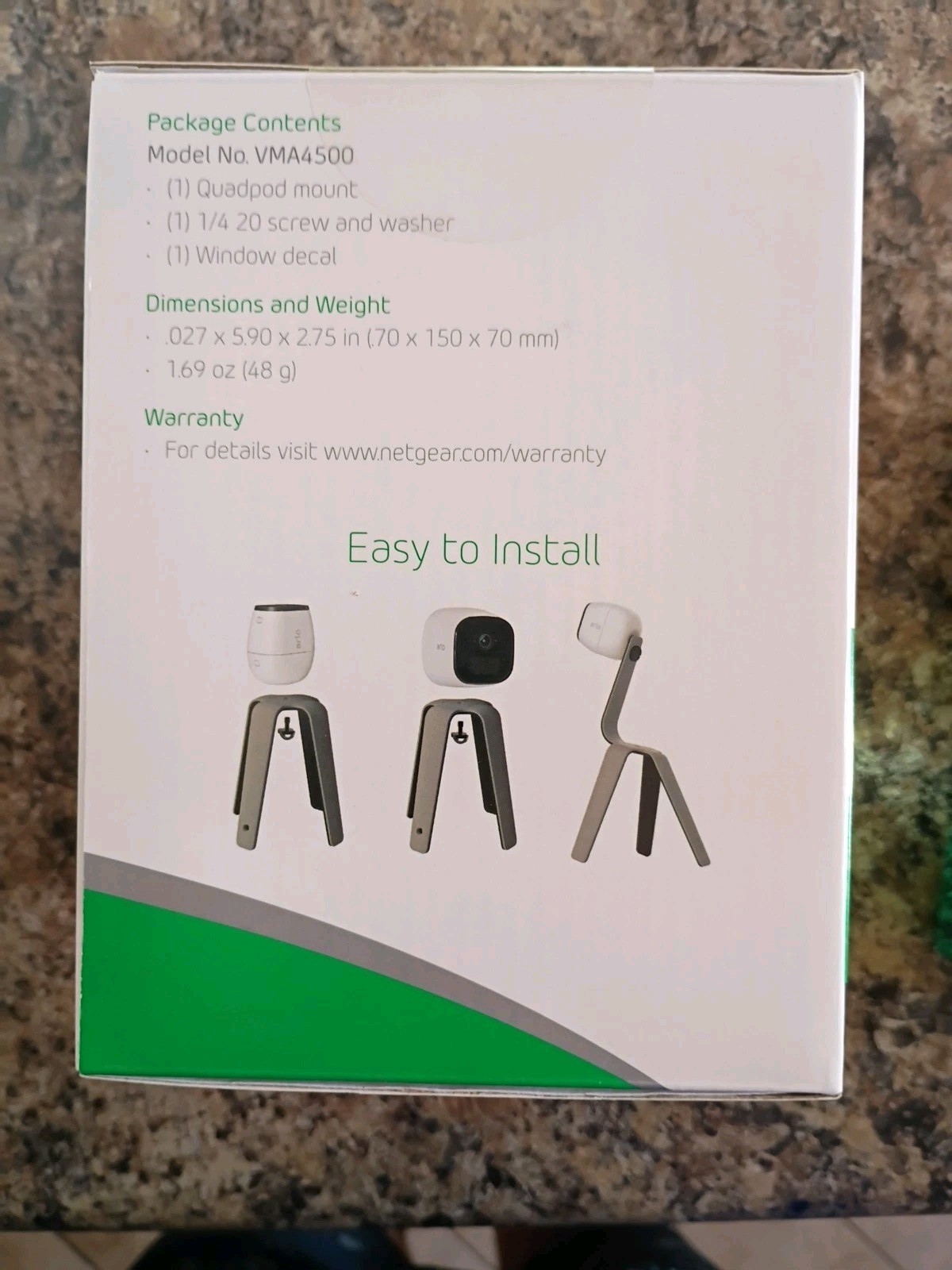 Arlo Wireless Security Cameras (4) VMS3430 by Netgear & 1 Arlo Quadpod Mount