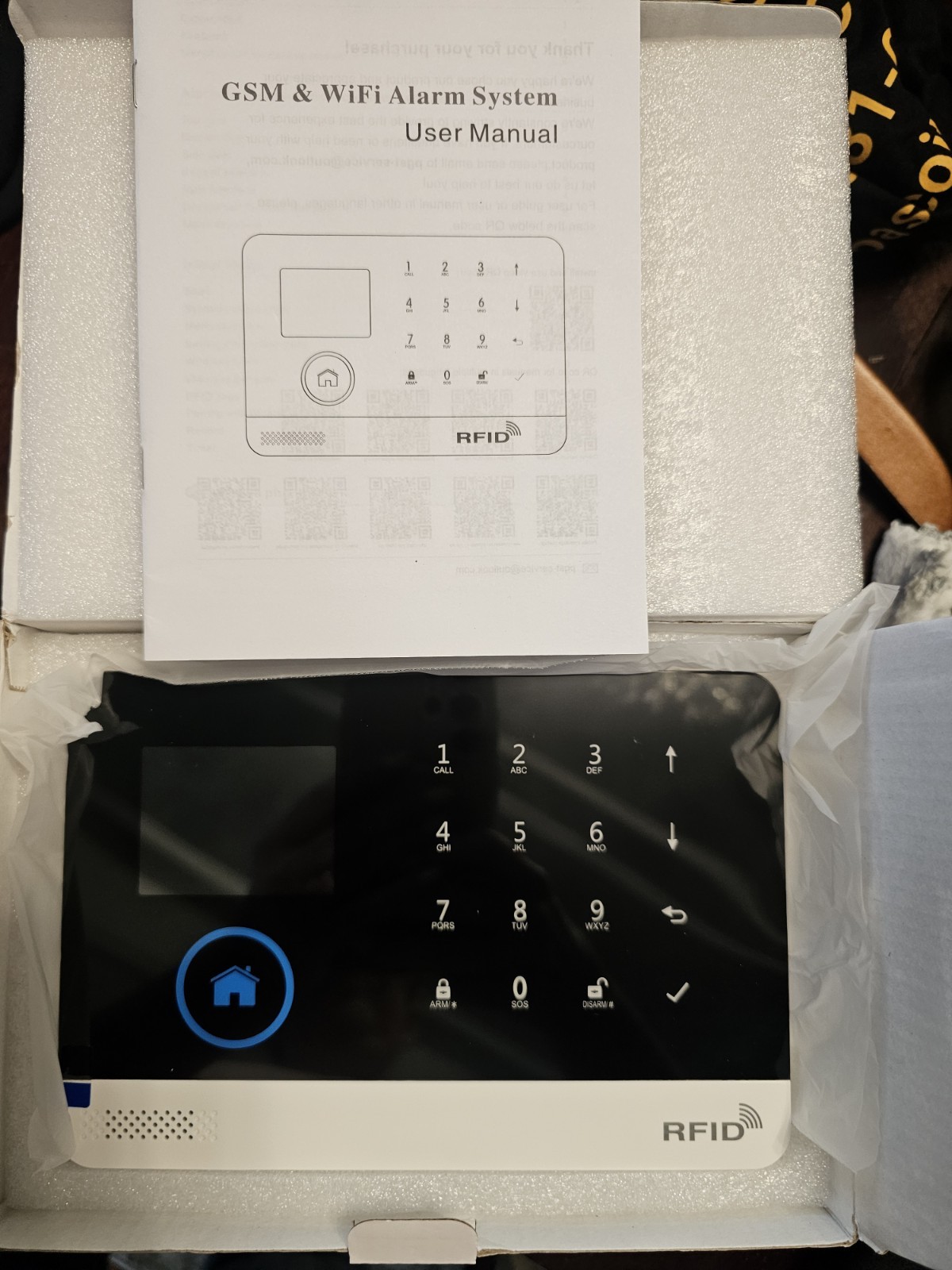 Wirless Intelligent Burglar Home Security Alarm System 433MHz GSM App Control