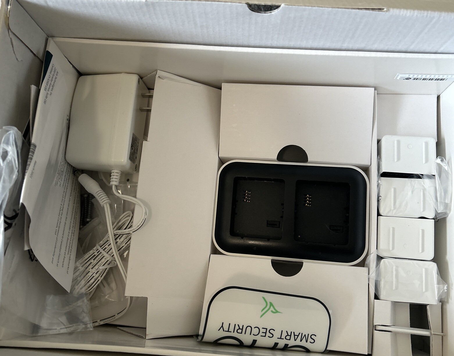Arlo Pro 4 Spotlight Camera – White, Set of 3 with solar panel.