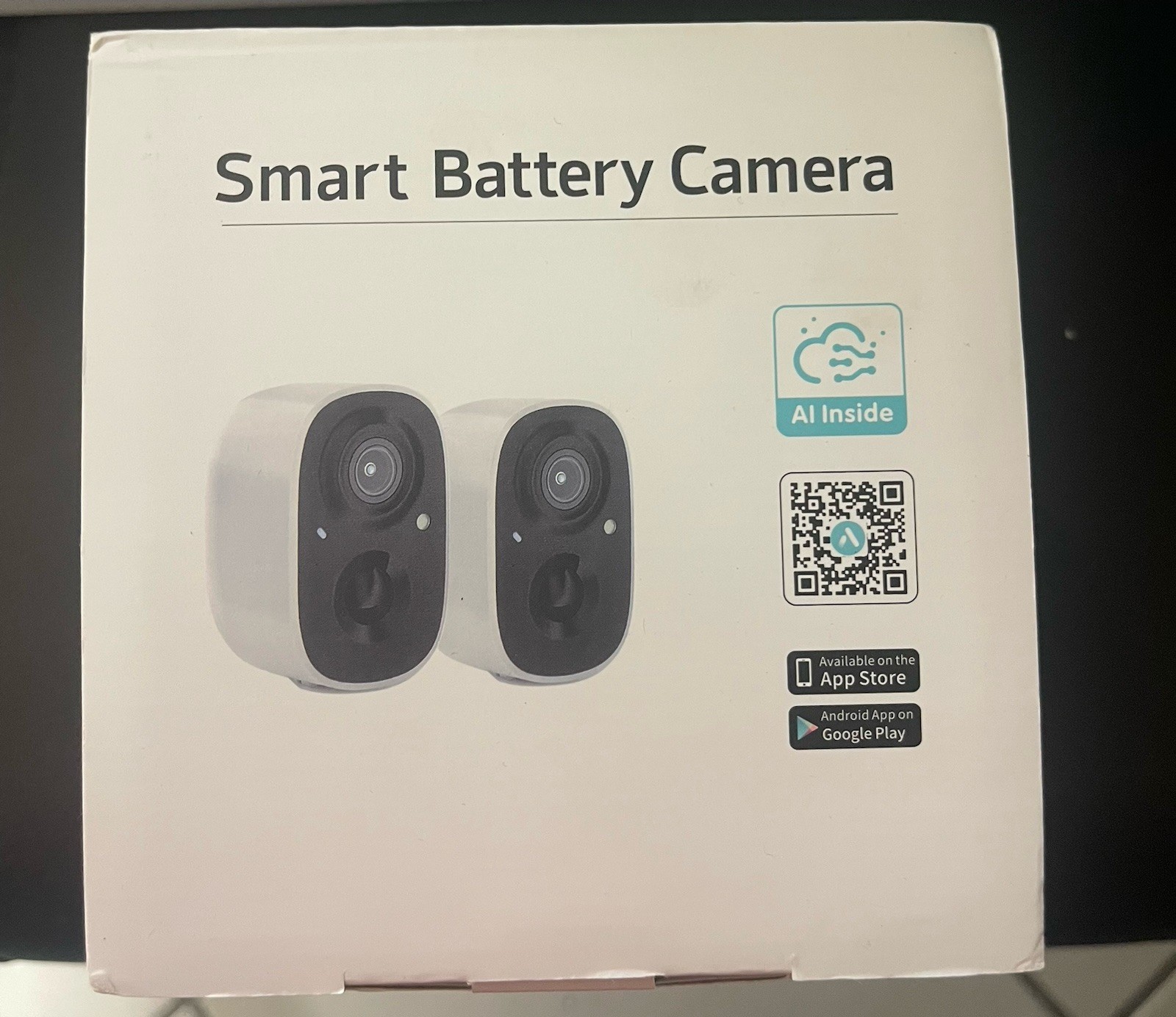 Wireless Smart Battery Camera System AI Inside IP/Network 2-Pack