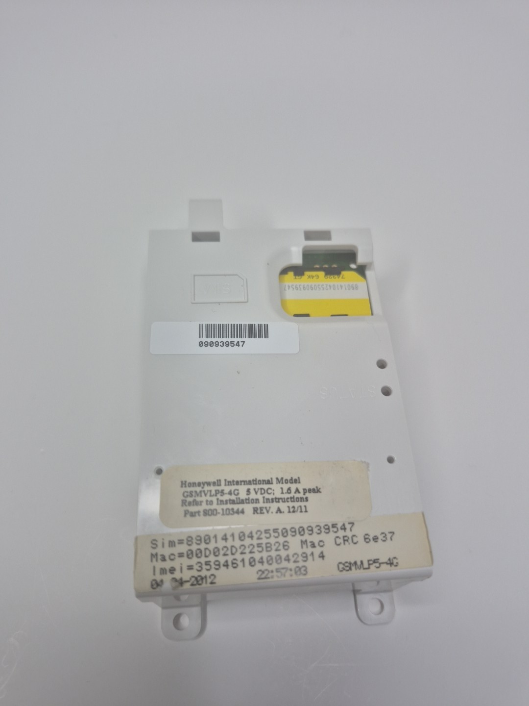 Honeywell GSMVLP5- 4G Cellular Communicator for Lynx Touch L5100/5200