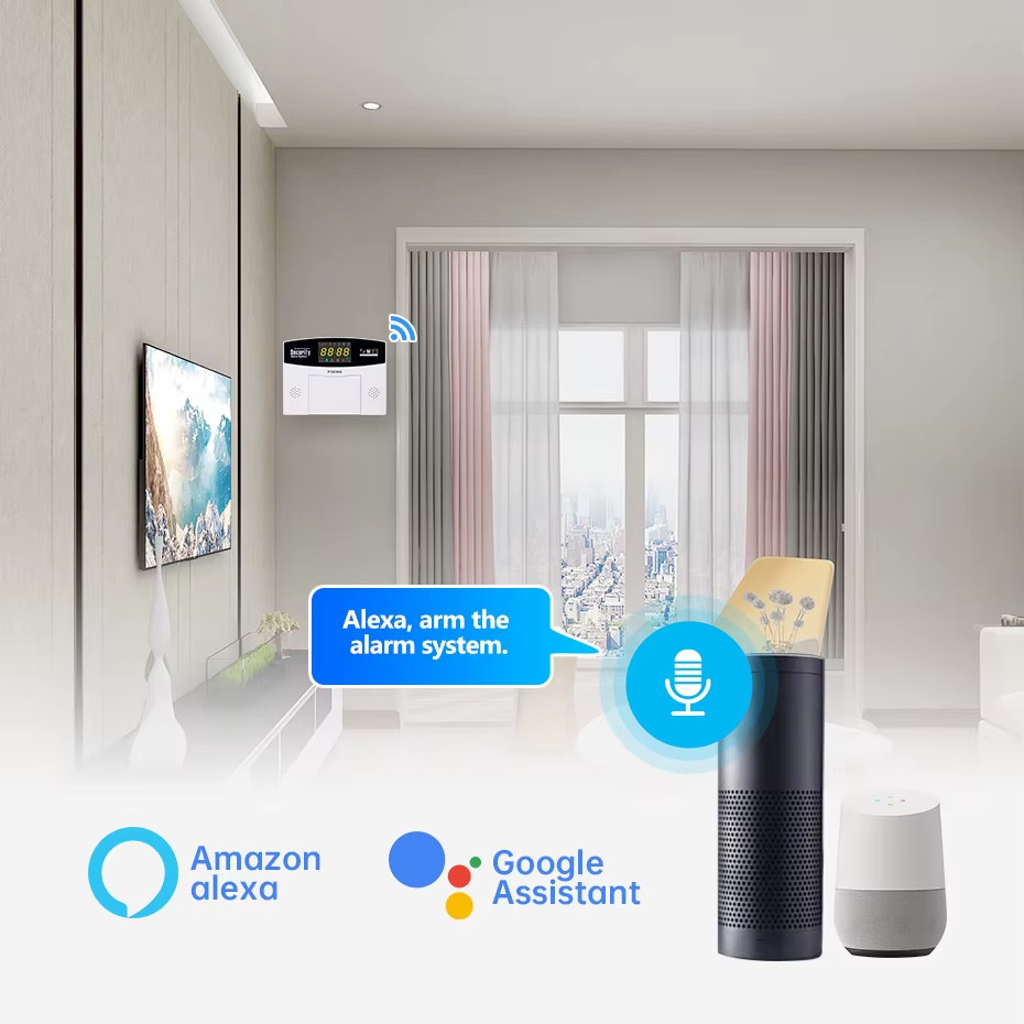 W210 Tuya Smart Alarm System Kit WIFI GSM Burglar Alarm Smart Home Alarm System
